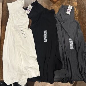 John Ashford White, Black, and Gray Turtleneck Shirts NWT